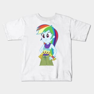 Boho-chic Rainbow Dash Kids T-Shirt